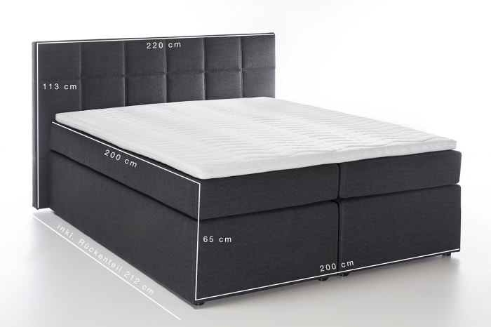 Boxspringbett Bea Abmessungen Boxspringbett Bea Abmessungen