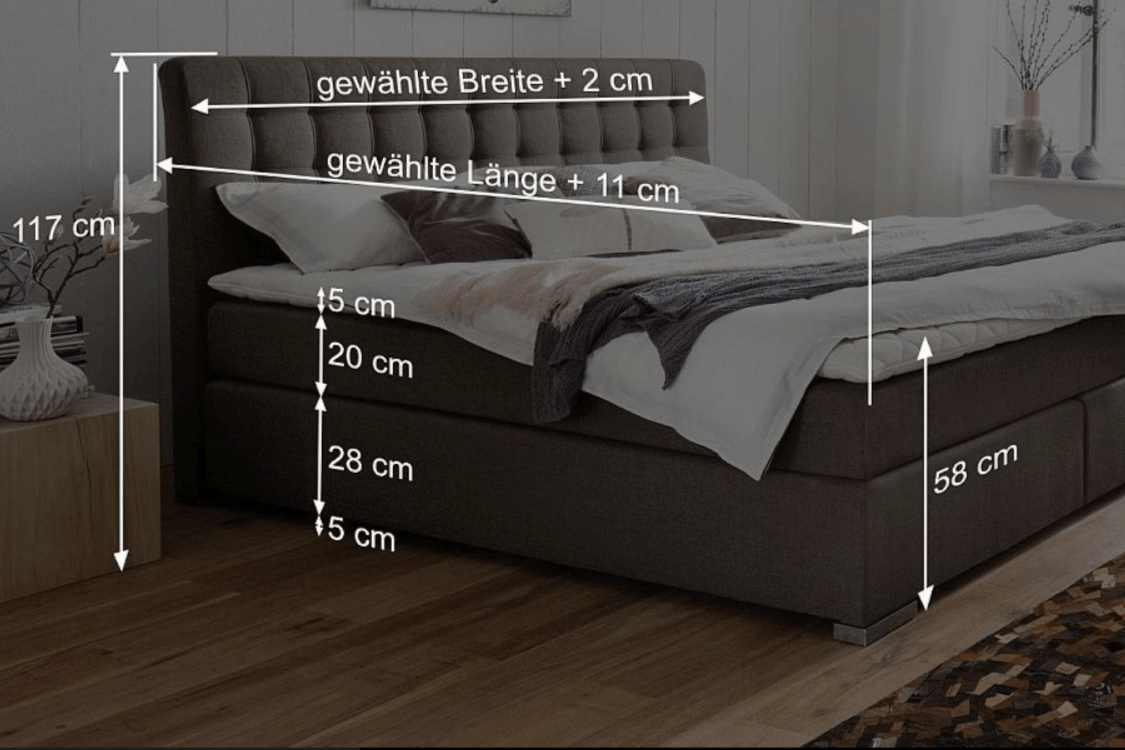 Matai Boxspringbett Maße